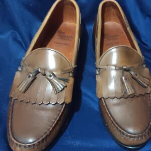 Allen Edmonds Lowery Hill Brown Leather Tassel Loafers